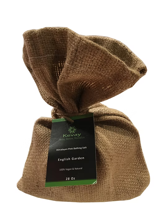 Kevay English Garden Soaking Salt – Rose, Lavender & Himalayan Pink Salt | 28oz