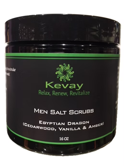 Kevay Egyptian Dragon Himalayan Salt Scrub – Vanilla, Amber & Cedarwood | 16oz
