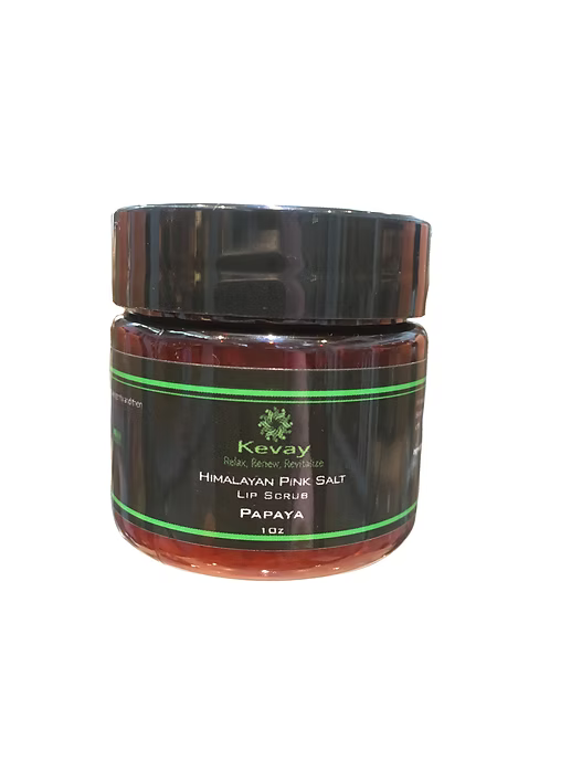 Kevay Papaya Lip Scrub – Natural Exfoliating Lip Treatment with Himalayan Salt | 1oz