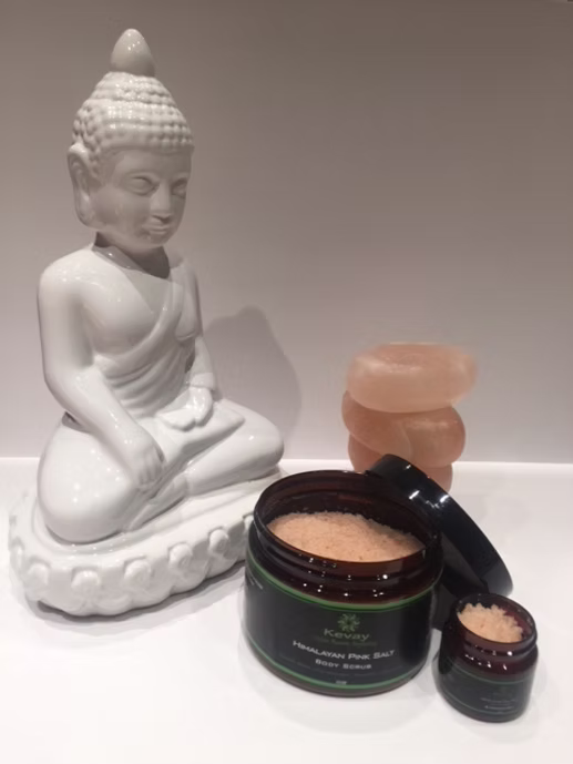 Kevay Coral Reef Himalayan Salt Scrub – Palmarosa, Lime & Orange | Exfoliate + Uplift + Detoxify 12oz