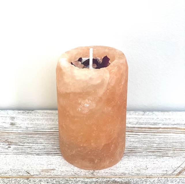 Kevay Himalayan Salt Candle – Spa-Inspired Glow for Home & Gifts | 8 Scent Options