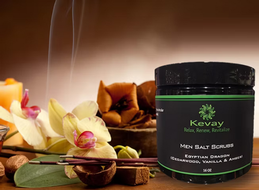 Kevay Egyptian Dragon Himalayan Salt Scrub – Vanilla, Amber & Cedarwood | 16oz