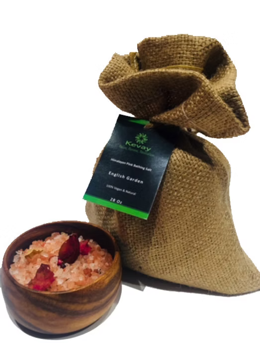 Kevay English Garden Soaking Salt – Rose, Lavender & Himalayan Pink Salt | 28oz