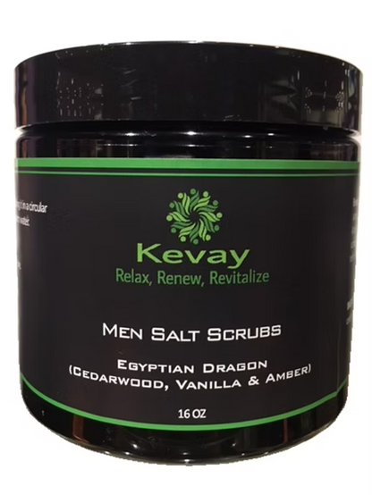 Kevay Egyptian Dragon Himalayan Salt Scrub – Vanilla, Amber & Cedarwood | 16oz