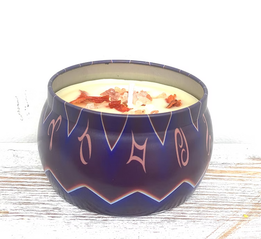 Kevay Astrology Candle – Juniper Berry & Orange | Soy Wax with Himalayan Pink Salt & Botanicals