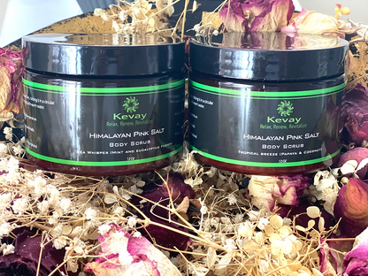 Kevay Handmade Gift Set – Organic Body Scrub & Soaking Salt | Custom Scent Bundle