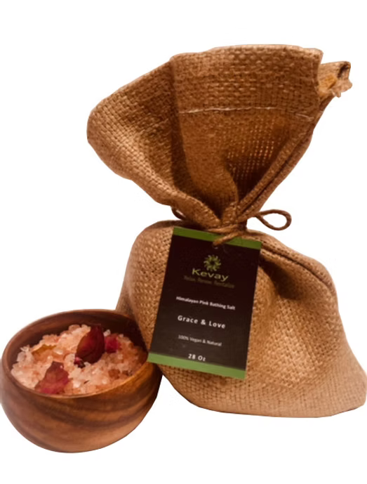 Kevay Grace & Love Soaking Salt – Mint, Eucalyptus & Rose Petals | 28oz