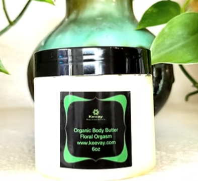 Organic Floral Body Butter – Kevay Floral Orgasm | Plant-Based, Hydrating & Anti-Aging, 6oz